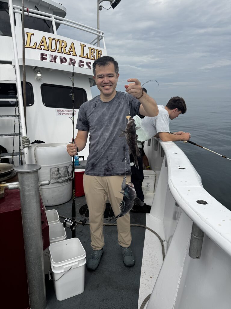 Dr. Low out fishing